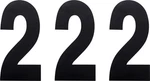 Factory Effex Standard Numbers 6IN. Black No. 02-4452. Fixed Price $8.34.