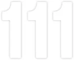 Factory Effex Pro Numbers 5" White No. 03-0201. Fixed Price $11.19.