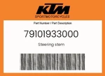 Ktm Genuine Steering Stem - 79101933000. Fixed Price $98.99.