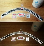 Bell Magnum Helmet Reflective 3M Decal Set Vinyl Stickers. Fixed Price $57.59.