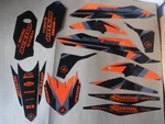 Flu Designs PTS6 Team Graphics Ktm Xcf Sxf 2019 2020 2021 2022 125-450. Fixed Price $49.99.