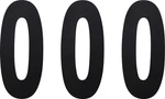 Factory Effex 8" Black #0 Pro Number Plate Decal Graphic FX02-4470 938707. Fixed Price $24.99.