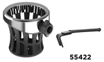 Ciro 55422 Chrome Gen Drink Holder With Black Mount 14-24 Touring Passenger. Fixed Price $92.99.