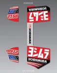 Yoshimura RS12-NB010 RS-12 Exhaust Muffler Decal Stickers. Fixed Price $42.27.