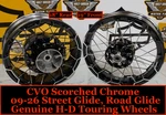 Cvo 09-26 Oem Harley Touring 19 Front 18" Rear Cast Laced Spoke Wheels Rims. Fixed Price $1999.95.