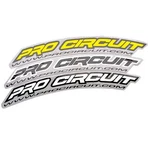 Pro Circuit .com Fender Stickers - White Motorcycle Dirt Bike PCDC0010. Fixed Price $19.77.