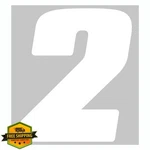 Dirt Digits DD43W-2 White 4" Vinyl Number Pack Of. Fixed Price $20.00.
