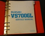 Suzuki Motorcycle VS700GL Service Manual Binder P/n 99500-36050-03E. Fixed Price $52.99.