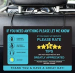 2-PACK Tips Rating Appreciated Rideshare Accessories Sign For Car Taxi Rate Me. Fixed Price $12.09.