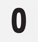 Factory Effex #0 Black Number Plate Pro 7IN Decal FX02-4340. Fixed Price $24.99.