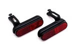 Aftermarket A053964, 02 4012 Oval 1"X3.75" Red Reflectors W/ Brackets. Fixed Price $16.80.