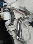 1958-59-60 Corvette Show Rear Outer Bumpers Re-chrome Frame Exhaust Molding. Fixed Price $3550.00.