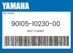 Yamaha Genuine Bolt, Flange 90105-10230-00. Fixed Price $11.24.