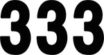 Factory Effex Pro Numbers 8IN. No. Black 02-4363. Fixed Price $11.86.