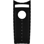 Covingtons Customs Dimpled Black Dash Insert Cover Harley Road King Flhr 08-17. Fixed Price $309.56.