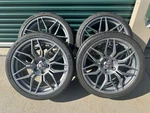 20" + 21" Chevy Corvette ZR1 C8 Oem Wheels Rims 95580 95581 Tires 2023 2024 2025. Fixed Price $4200.00.