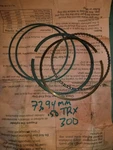 Piston Ring Set Honda TRX300EX 93-09 O/s +.020" (.50MM) 74.50MM 13031-HM3-671. Fixed Price $26.99.