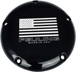 Feuling Black Derby Cover W Laser Engraved Flag Harley Fat Boy 107 18. Fixed Price $171.41.
