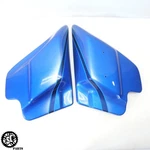 2007 Harley Electra Glide Cvo Left Right Frame Cover Lightning Blue Pearl. Fixed Price $285.00.