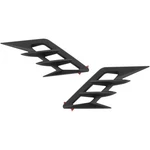 Show Chrome Fender Vent Filler Accent Satin Black Front 52-959BK. Fixed Price $41.26.
