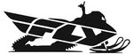 Fly Racing Snow Trailer Sticker 45". Fixed Price $12.95.