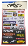 Factory Effex Sponsor Sticker Kits 10-68002 B 13" 19" Sheet. Fixed Price $20.95.