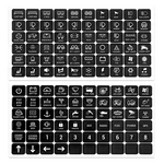 120 Pcs Car Decal Stickers, Graphic Text Auto Rocker Switch Labels, Universal.... Fixed Price $8.95.