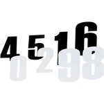 Moose Racing 80101 Race Number 6IN. - NO.1 White. Fixed Price $11.22.