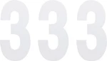 Factory Effex FX02-4463 Standard Number 6IN. NO.3 White. Fixed Price $13.83.