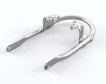 Triumph Bonneville T100 T120 Chrome Grab Bar Rail Backrest Mounting Bracket. Fixed Price $150.00.