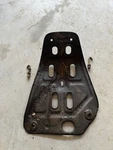 Suzuki 1971 1972 1973 974 1975 Skid Plate Cover With J Hook Clamps. Fixed Price $29.99.