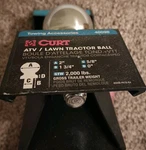 Curt 40098 2" Atv/lawn Tractor Hitch Tow Ball (2,000 Lbs. Chrome, New Packaged). Fixed Price $12.99.