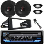 Jvc Bluetooth Cd Stereo Receiver, 2X 6.5" 225W Speakers,adapter, Harley Dash Kit. Fixed Price $242.49.