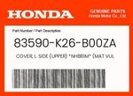 Honda Genuine Cover, L. Side (upper) *NHB81M* (mat Vulcan Silver Metallic) -. Fixed Price $32.71.