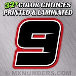 4 Color Mx Number Plate Decals Sticker Graphics Motorcycle Sx Dirt Bike Kart Atv. Fixed Price $22.99.