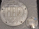 Custom Engraved Derby Cover And Timing Hd Set Fits Harley Davidson. Fixed Price $135.39.