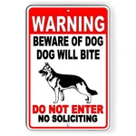 Beware Of Dog Will Bite Security Attack Guard Warning Protected Sign Or Decal. Fixed Price $13.07.