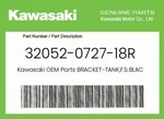 Kawasaki Genuine Bracket-tank,f.s.black 32052-0727-18R. Fixed Price $48.13.