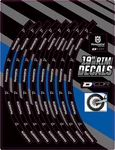 Dcor Rim Decal Husqvarna 19IN. Rear Motorcycle Dirt Bike 40-80-209 4320-2365. Fixed Price $37.29.