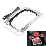 Curved License Plate Mount Bracket For Harley Touring Street Road Glide Chrome. Fixed Price $48.28.