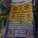 Factory Effex Oem Sticker Sheets Black Blue Yellow For Suzuki Rmz 22-68430. Fixed Price $19.00.