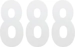 Factory Effex FX02-4468 Standard Number 6IN. NO.8 White. Fixed Price $13.83.