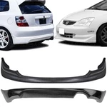 Sasa 2X Combo For 02-05 Honda Civic Si EP3 3DR Pu Aw Front +tr Rear Bumper Lip. Fixed Price $309.99.