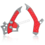 Acerbis Silver/red X-grip Frame Guards 2726851418. Fixed Price $47.88.