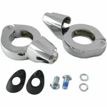 Drag Specialties 2020-1271 Turn Signal Fork Clamps 49MM Tubes Chrome. Fixed Price $106.03.