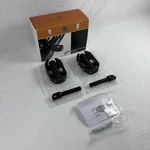 Harley Davidson Genuine 18-26 Softail 80GRIT Black Passenger Footpegs 50501605. Fixed Price $150.00.