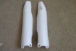 Polisport White Fork Guards Kawasaki KX250F KX450F 2006 2007 2008. Fixed Price $26.99.