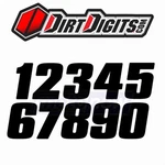 Dirt Digits DD73W-1 Competition Stick-on Numbers For Graphics Plate Wl. Fixed Price $24.37.