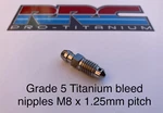 Titanium Bleed Nipple M8X1.25MM Common Fit-aprilia Ktm Honda Yamaha Kawasaki Bmw. Fixed Price $8.37.