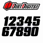 Dirt Digits DD43W-1 Competition Stick-on Numbers For Graphics Plate Si. Fixed Price $22.32.